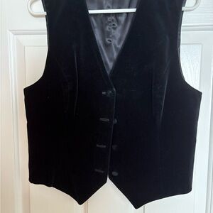 Guess Midnight Black Velvet Vest